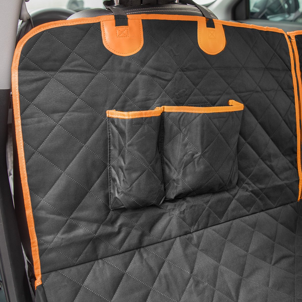 Quilted Dog Car Seat Covers with Side Flap P3353 thumbnail 4